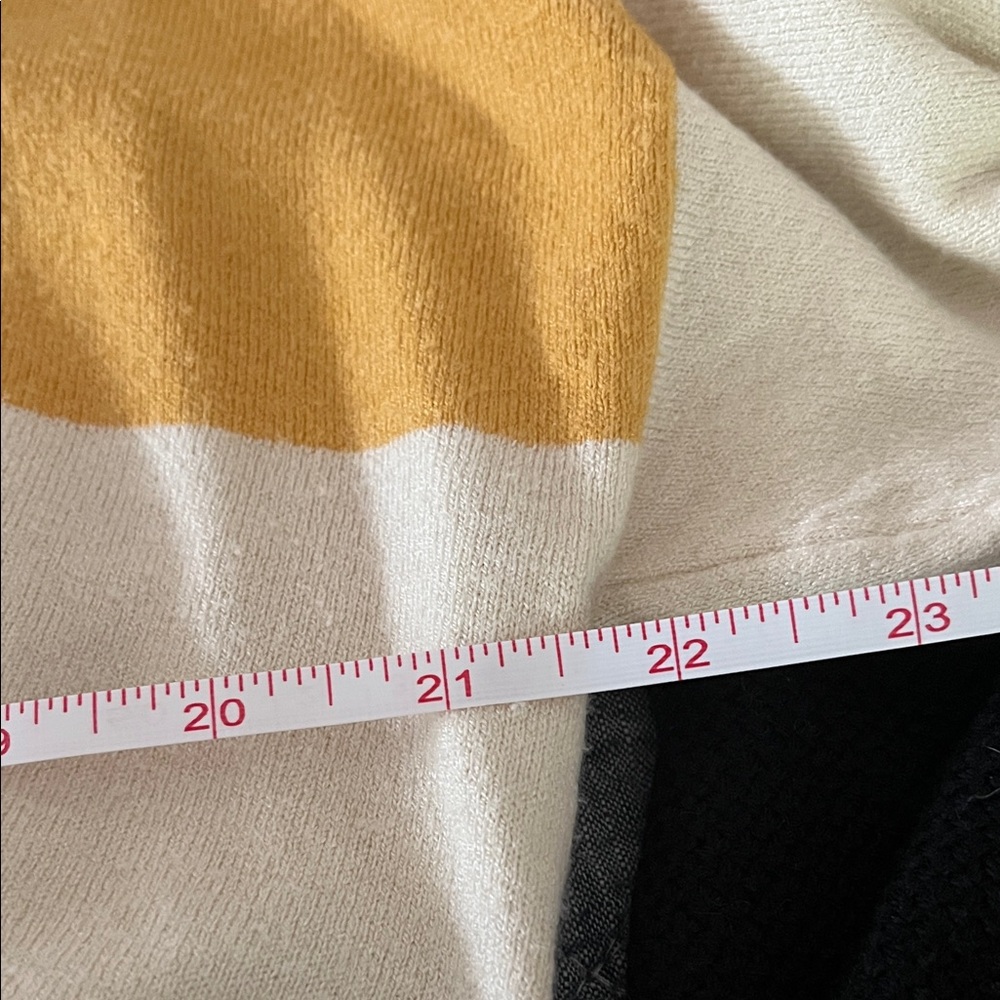 Aerie Goldenrod and Cream Striped Sweatshirt - Picture 6 of 7